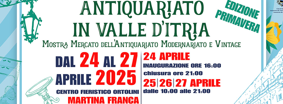 L’antiquariato fiorisce a primavera a Martina Franca